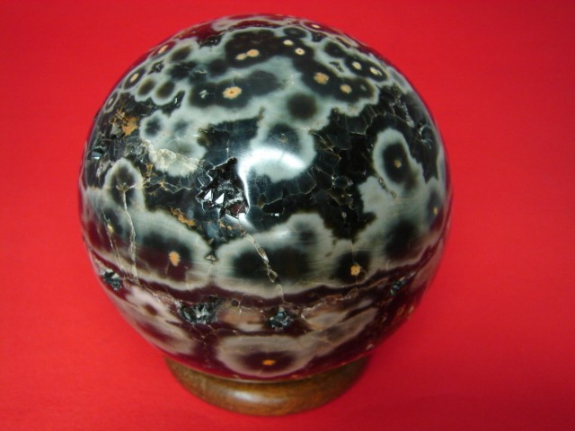  prazjolit, jaspis oceaniczny - geody * kula