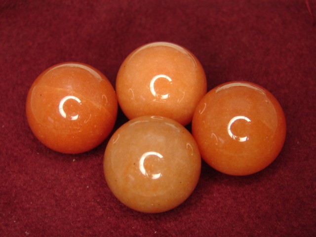 awenturyn pomarańczowy * kulka 2cm