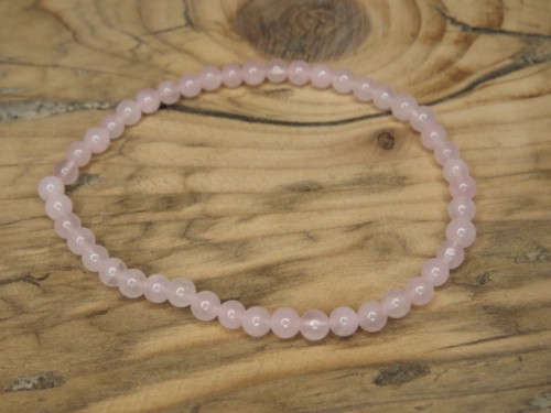 kwarc różowy * bransoletka 4mm