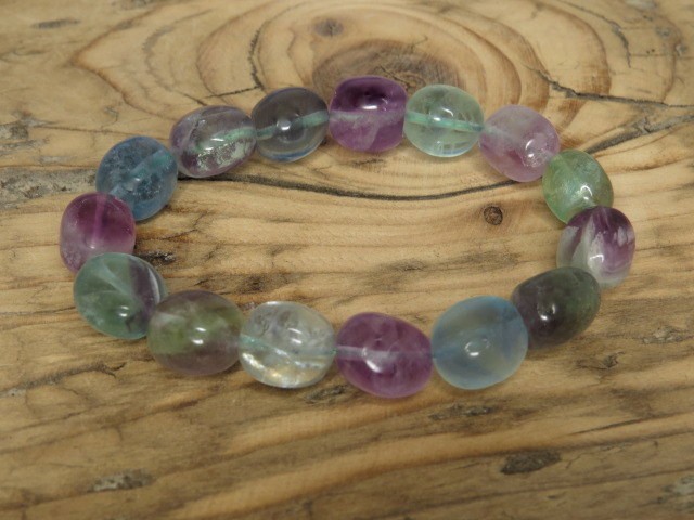 fluoryt * bransoletka - kolekcja Nugget