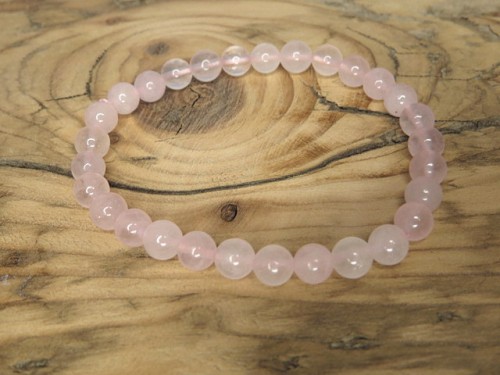 kwarc różowy * bransoletka 6mm