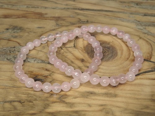 kwarc różowy * bransoletka 6mm