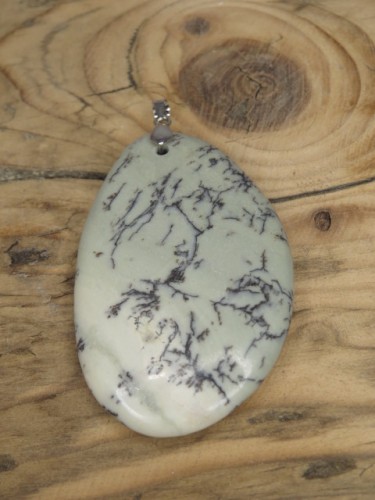 jaspis z dendrytami * wisior