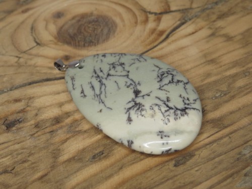 jaspis z dendrytami * wisior