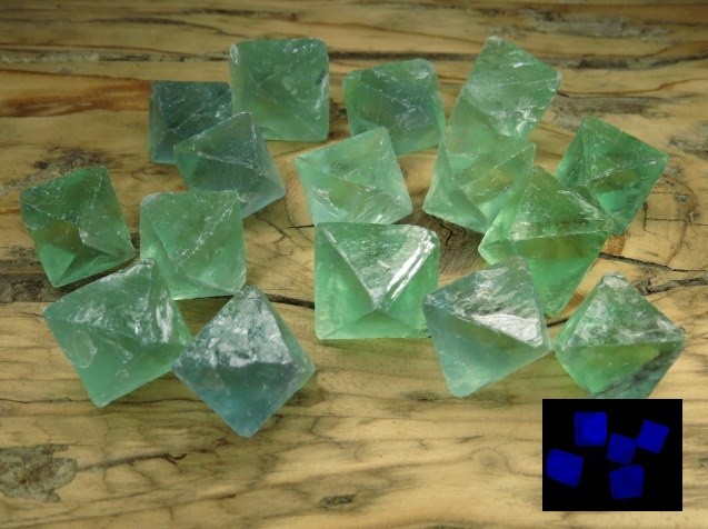 fluoryt zielony * kryształki * UV