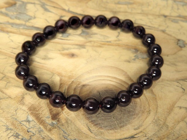 granat * bransoletka 8mm