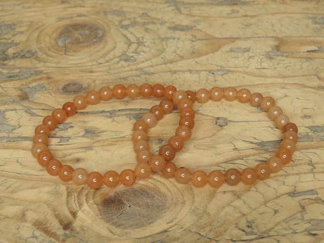 awenturyn pomarańczowy * bransoletka 6mm
