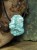howlit turkusowy * amulet na rzemieniu