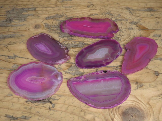 agat różowy - plaster