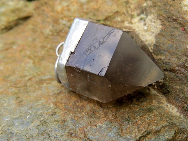 kwarc dymny * wisior amulet