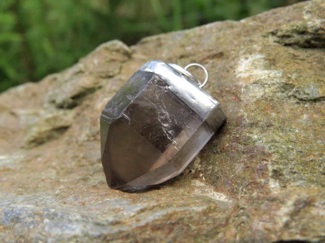 kwarc dymny * wisior amulet