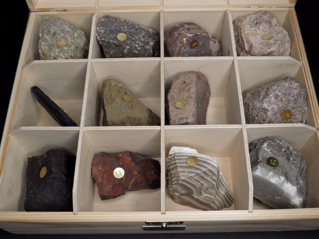 Dydaktyczny zestaw skał osadowych - kolekcja