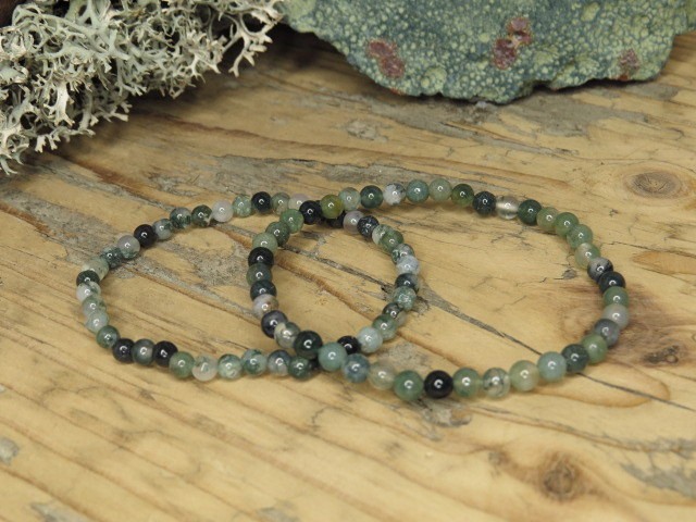 agat mszysty * bransoletka 4mm