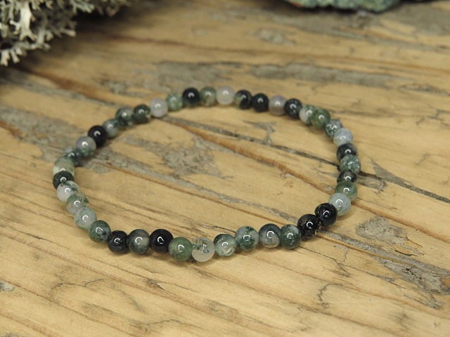 agat mszysty * bransoletka 4mm