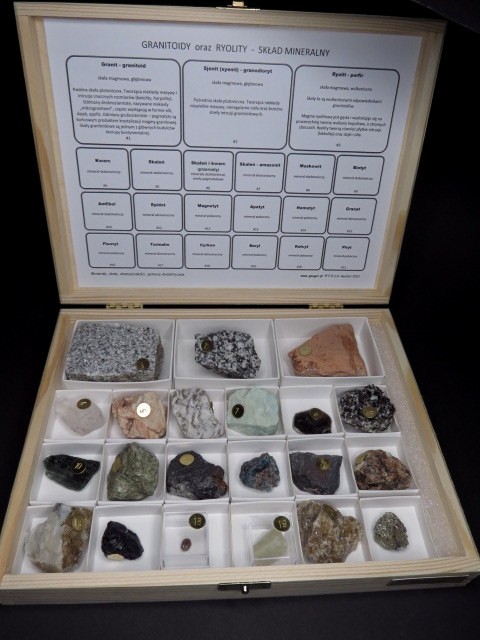 Granitoidy oraz ryolity i ich skład mineralny