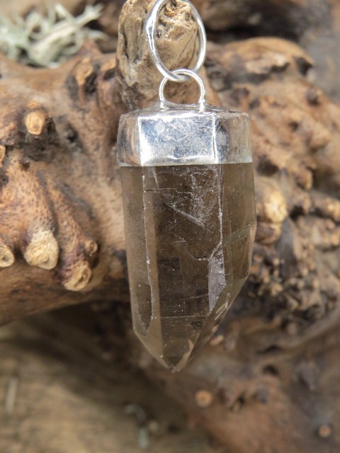 kwarc dymny * wisior amulet