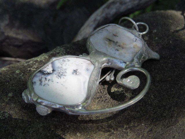 opal mszysty * wisior kot