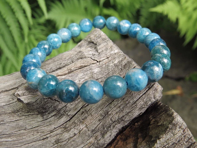 apatyt niebieski * bransoletka 8mm
