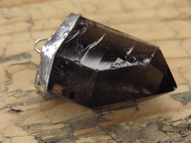 kwarc dymny * wisior amulet