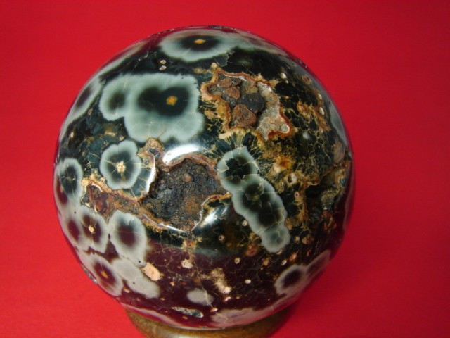  prazjolit, jaspis oceaniczny - geody * kula