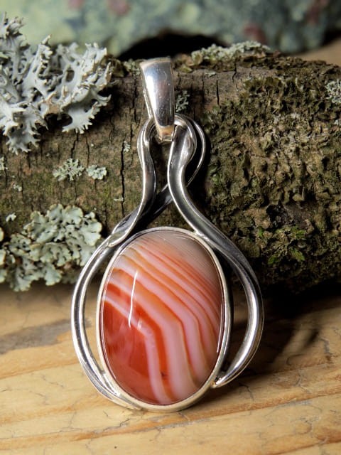 agat pomarańczowy * wisior