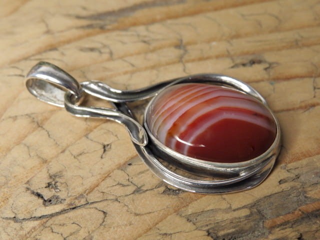 agat pomarańczowy * wisior