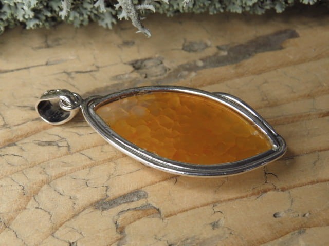 agat koronkowy * wisior