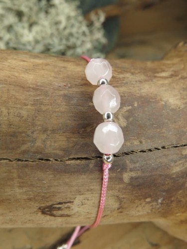 kwarc różowy * czakra serca * bransoletka miłości * bransoletka minimalistyczna