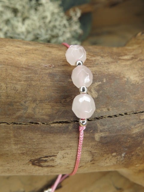 kwarc różowy * czakra serca * bransoletka miłości * bransoletka minimalistyczna