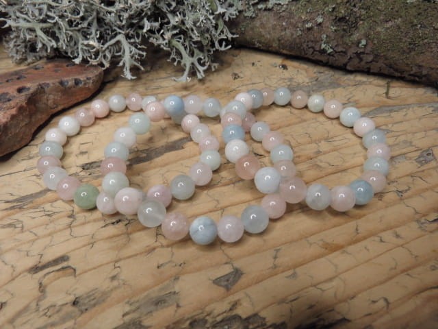 beryle - akwamaryn, morganit * bransoletka 8mm