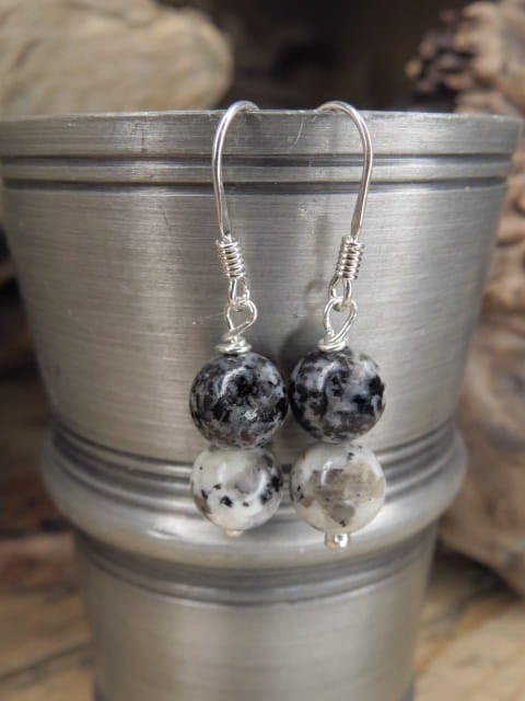 granit, dioryt * kolczyki