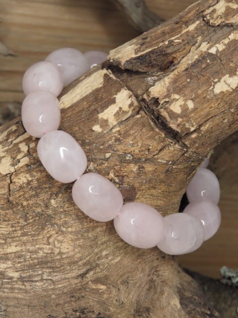 kwarc różowy * bransoletka - kolekcja Nugget