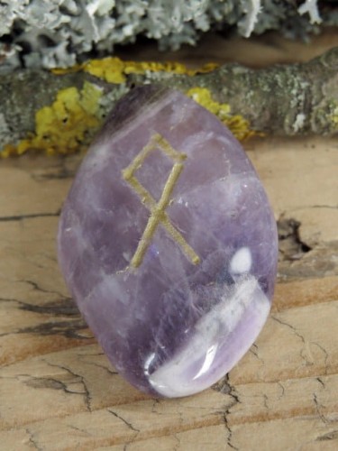 Odala - runa * ametyst