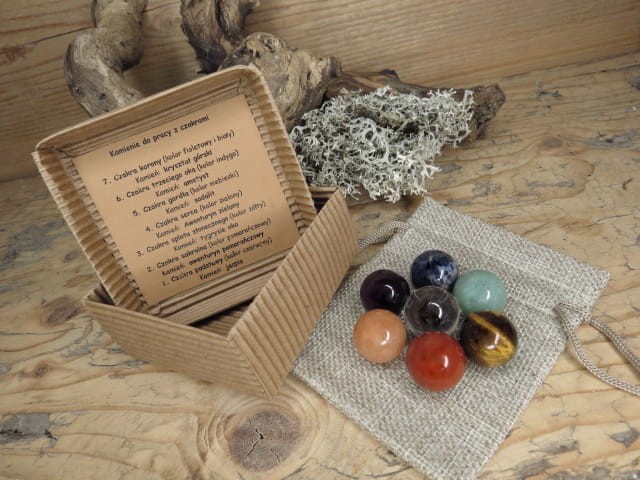 kamienie do pracy z czakrami * kule w woreczku