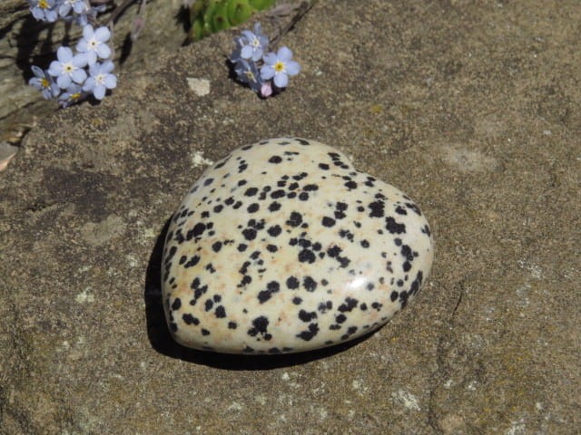 jaspis dalmatyńczyk serce - serduszko z jaspisu