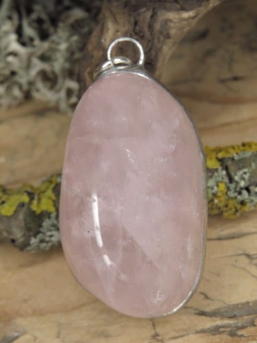 kwarc różowy * wisior