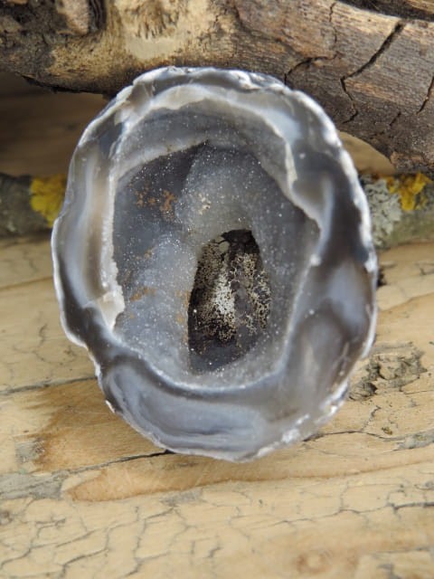 agat z geodą Brazylia