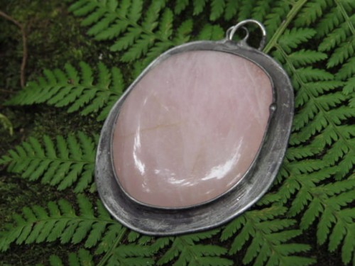 kwarc różowy * wisior