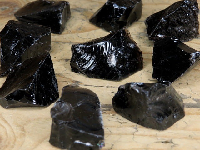 obsydian czarny Meksyk - szkliwo wulkaniczne