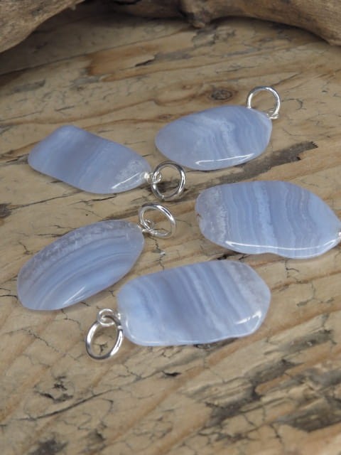 chalcedon błękitny * wisiorek