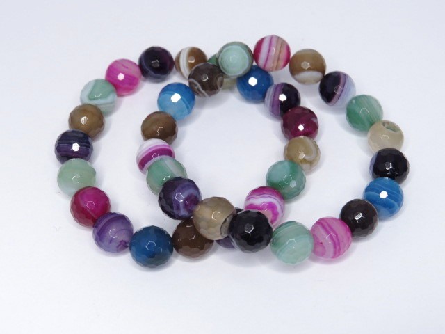 agat mix * bransoletka z kulek 