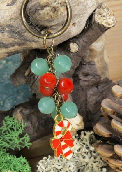 awenturyn jaspis * brelok świąteczny