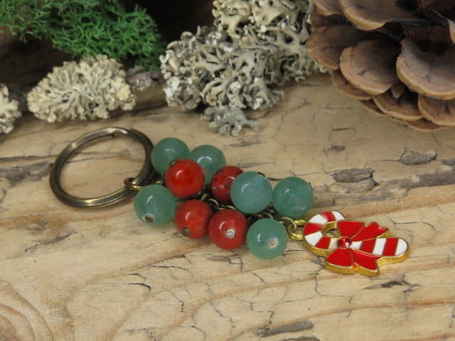 awenturyn jaspis * brelok świąteczny