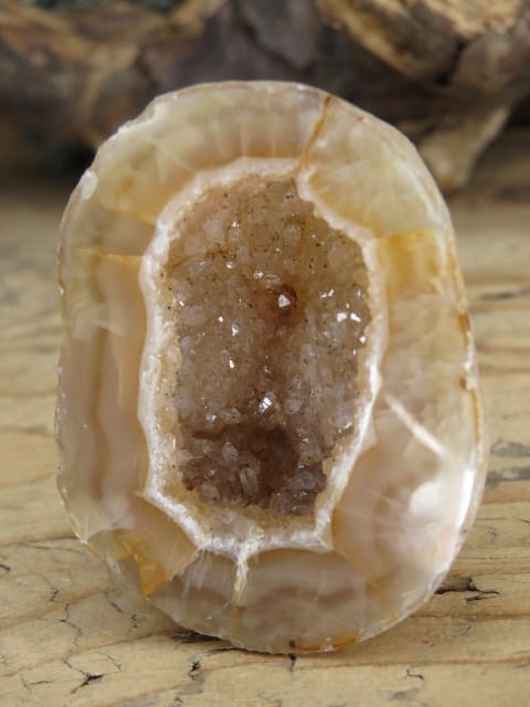 agat z geodą Brazylia