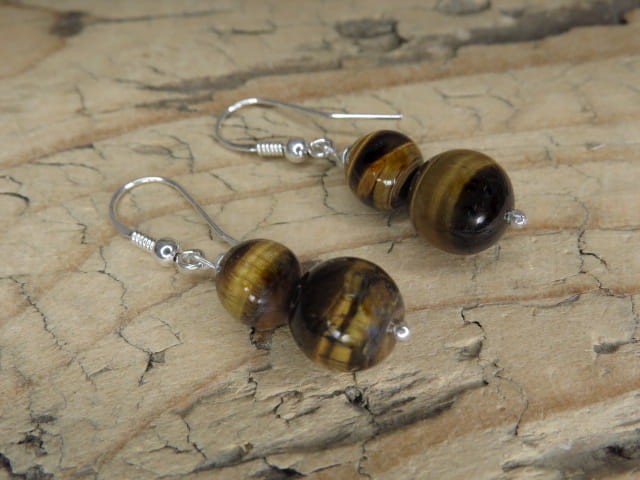 tygrysie oko * kolczyki