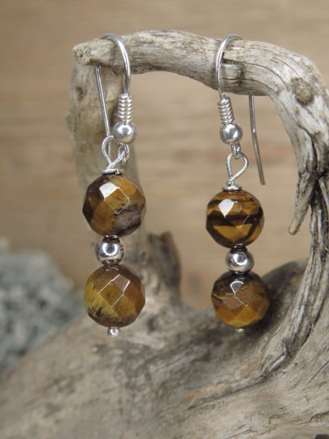 tygrysie oko * kolczyki