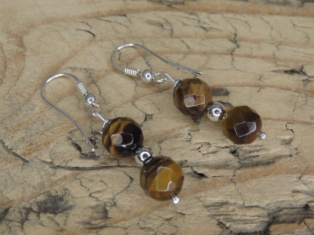 tygrysie oko * kolczyki