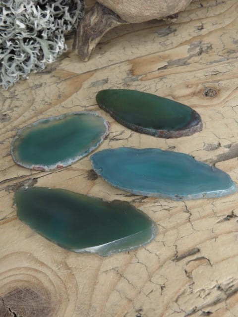 agat zielony - plaster