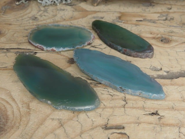 agat zielony - plaster