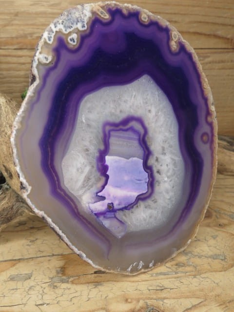 agat fioletowy - plaster